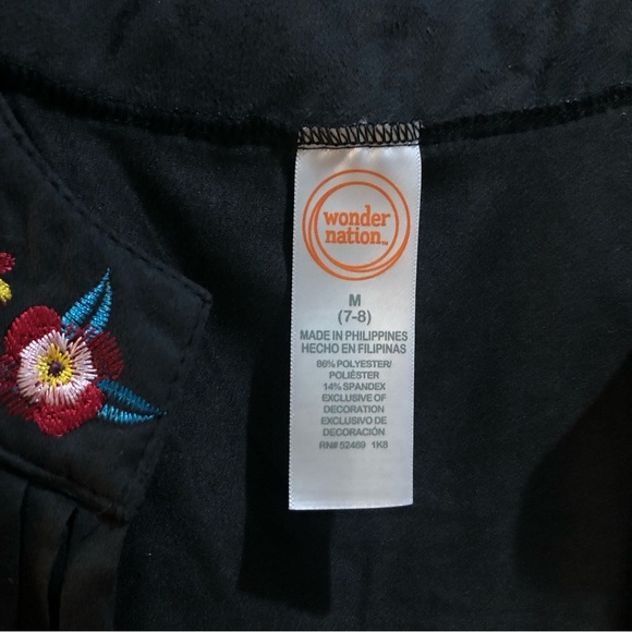 NWOT Wonder Nation Embroidered Floral Fringe Vest Top - Picture 2 of 4